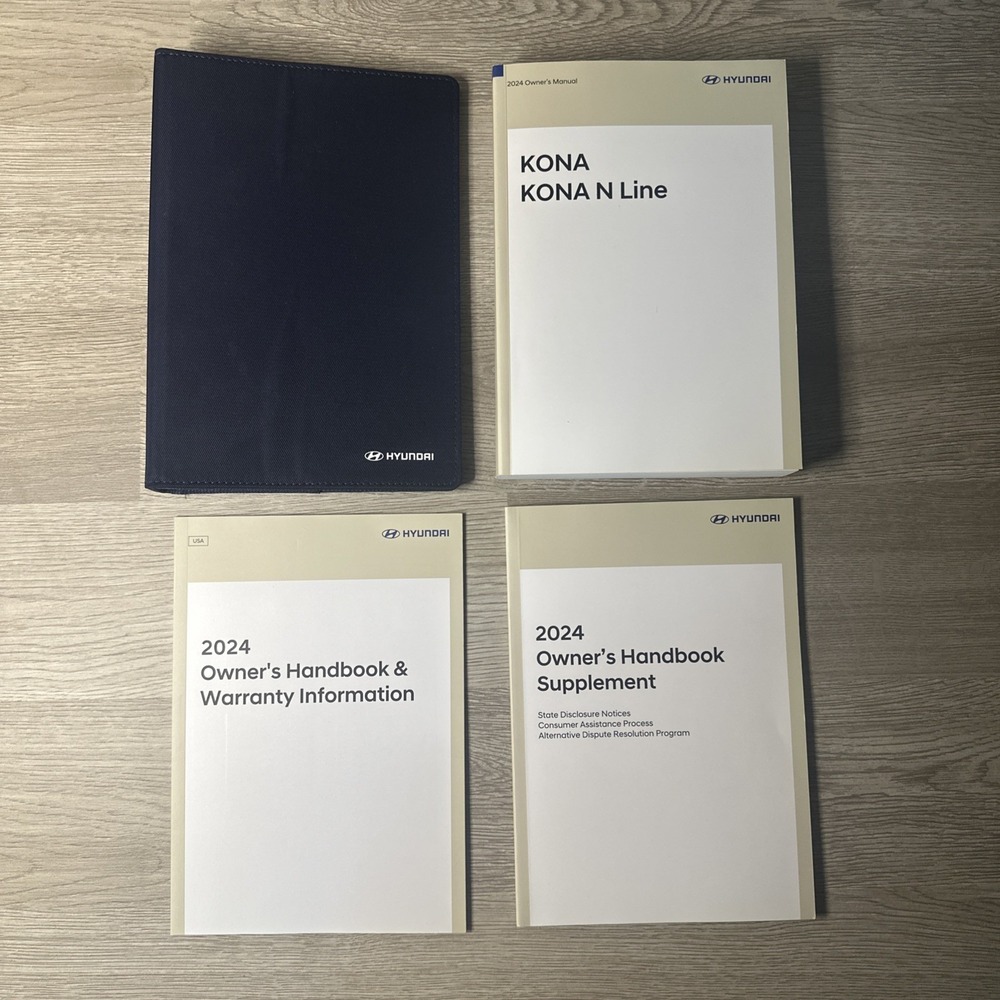 2024 Hyundai Kona / Kona N Line Owner's Manual Set Very Nice‎ Condition